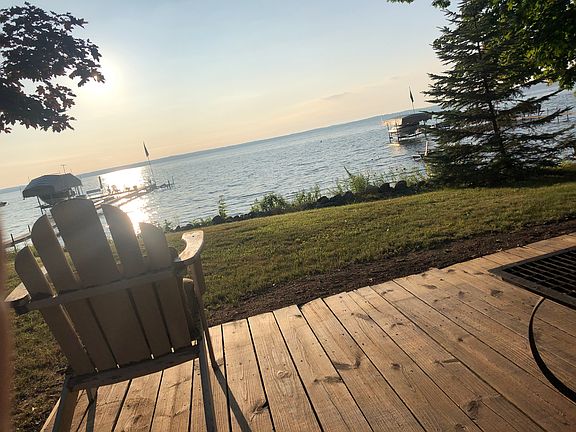 80' sandy beach frontage