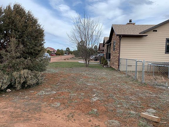 Side view of front yard 