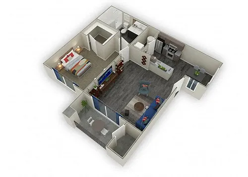 Floor plan Deluxe- The Acadia