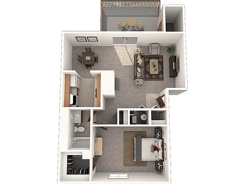 Floor plan One Bedroom Apartment