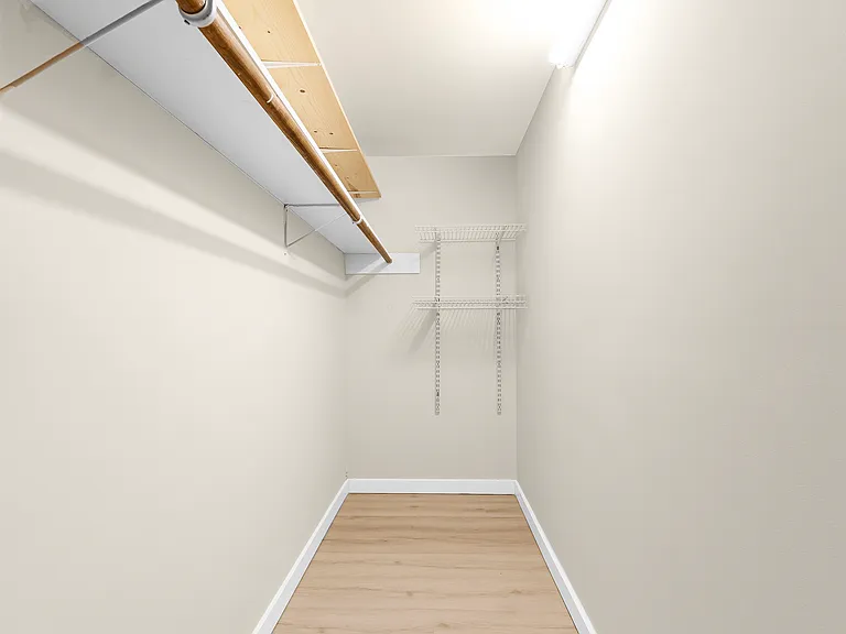 Master bedroom's walking closet