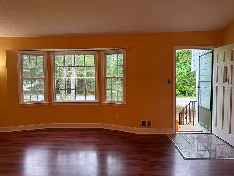 living room to the front entrance door