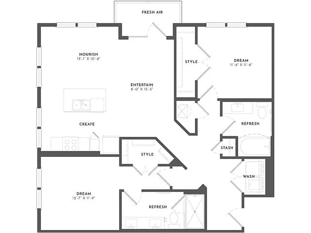 Floor plan B3