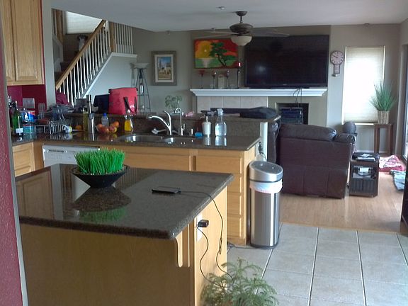 kitchen looking to family ro
