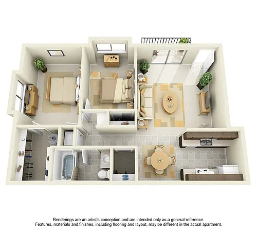 Floor plan 2 Bedroom