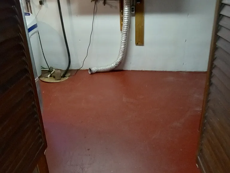 Basement laundry and utility room