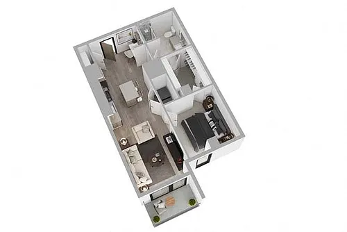 Floor plan 1B01