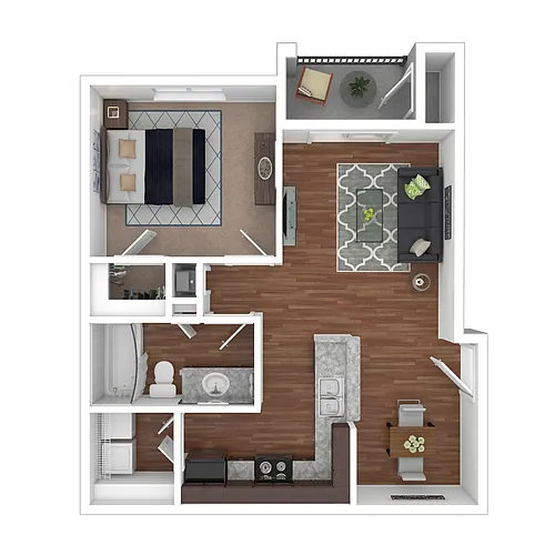 Floor plan 1X1