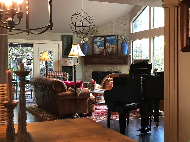 View from Dining Room into the Downstairs Living Room