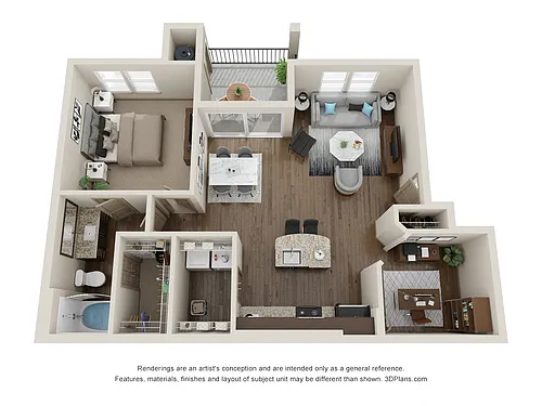 Floor plan The Travis With Den (Includes a Carport or Garage)