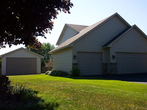 3 stall garage plus large detached shed