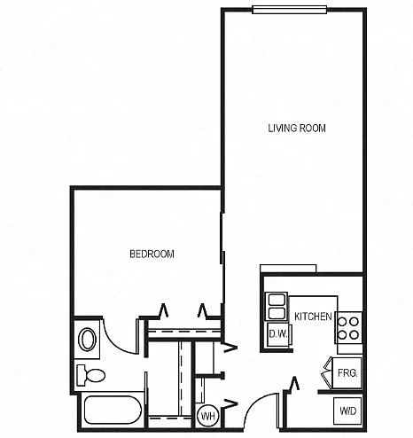 Floor plan 1X1 625