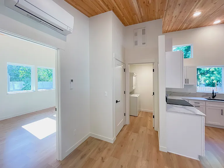 View into laundry room