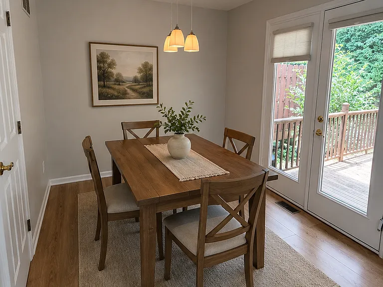 Virtually Staged eat in kitchen