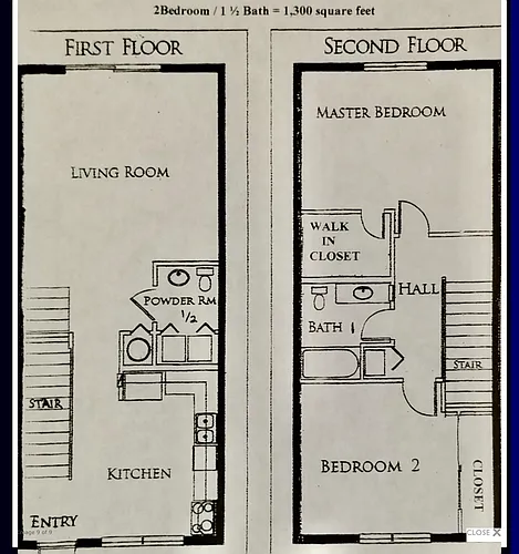 Floor plan Townhome
