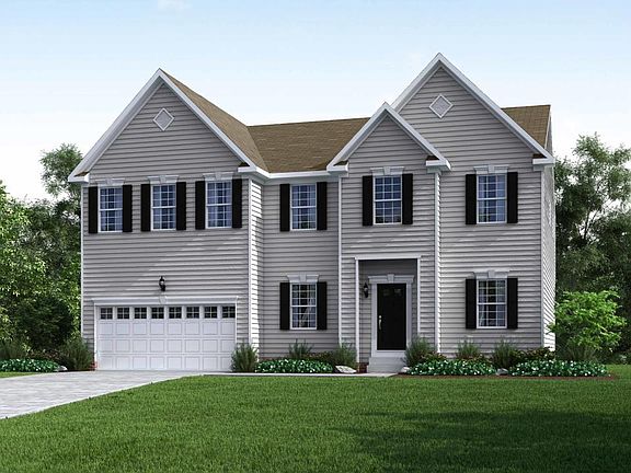Elevation B Siding Facade with 2 Car Garage