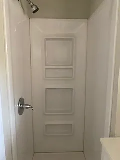 Second bathroom has shower
