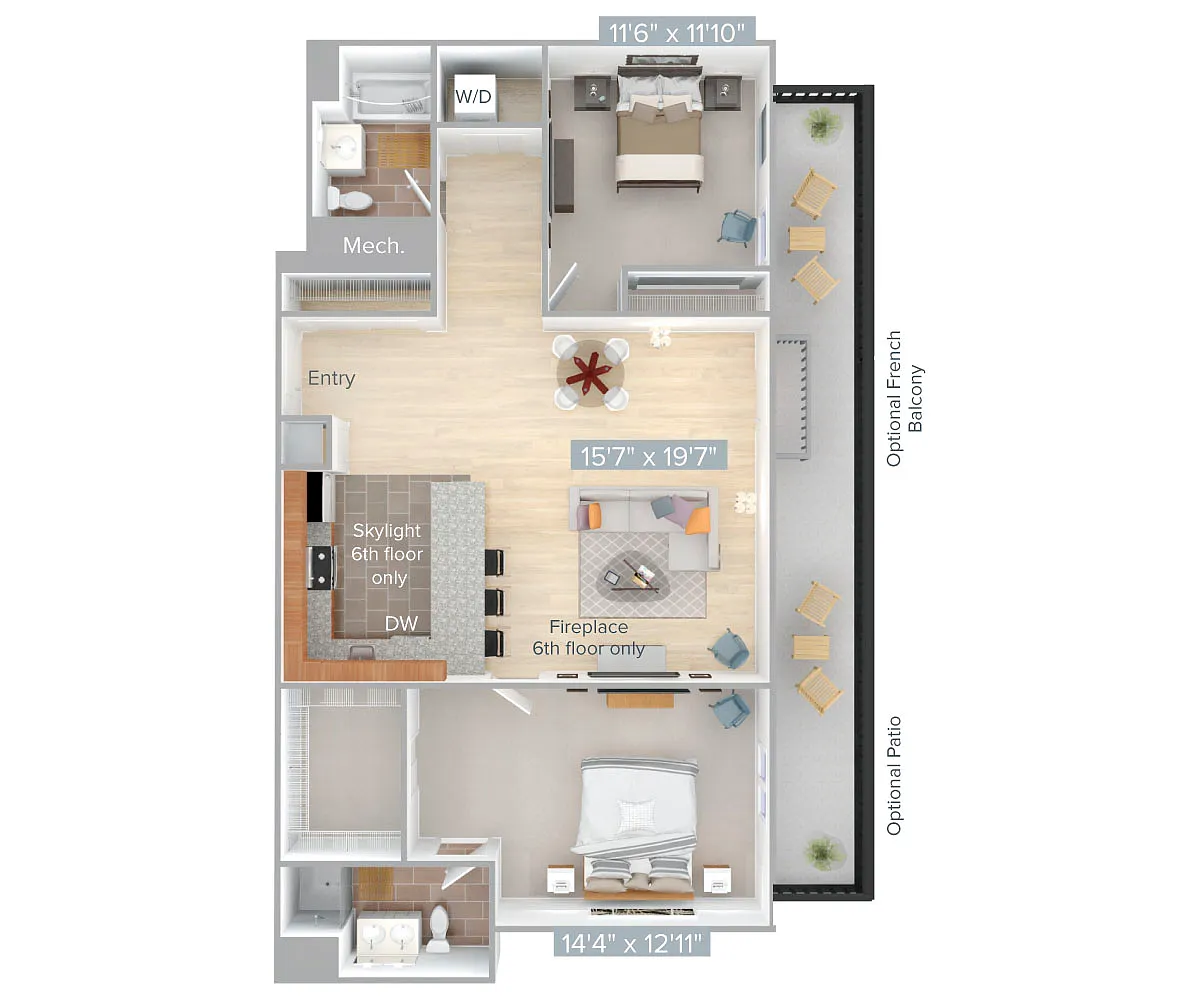 Floor plan B7-1227