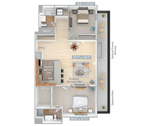Floor plan B7-1227