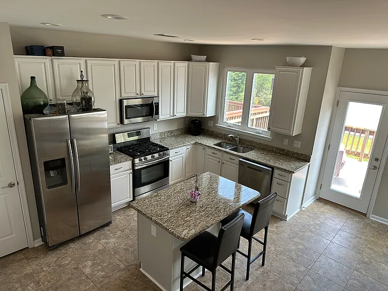 Remodeled kitchen with new appliances
