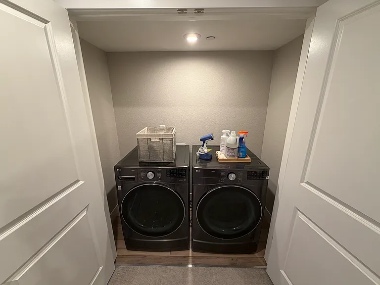Laundry on bedroom level