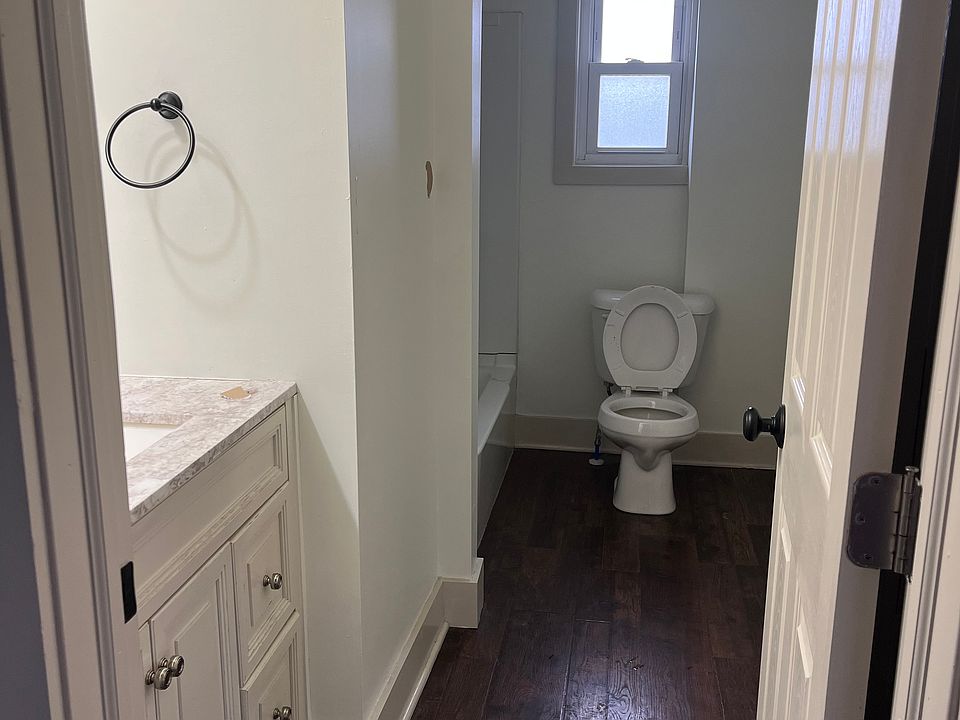 Bathroom with tub and shower.