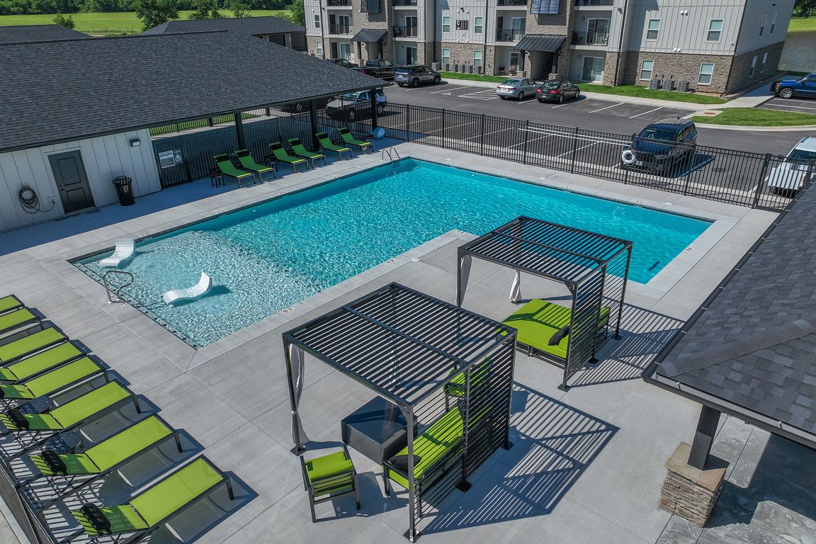 Pool and Cabanas at The Pinnacle at Stone Creek Falls