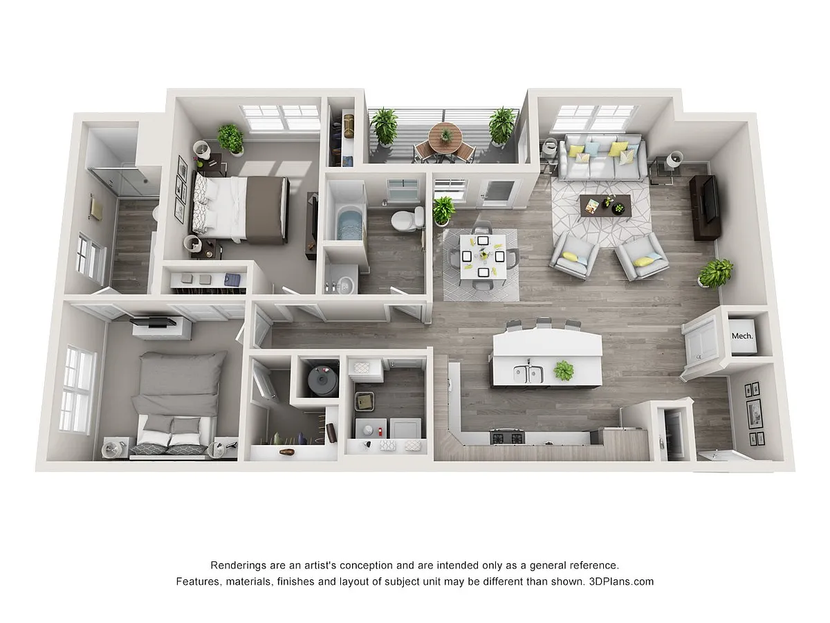 Floor plan 2X2 C