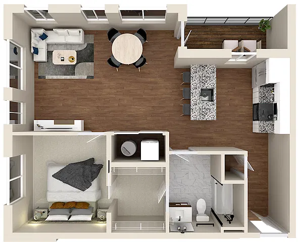 Floor plan The Patent-1D