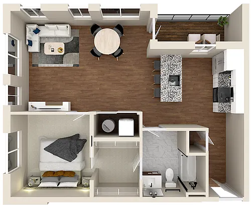 Floor plan The Patent-1D