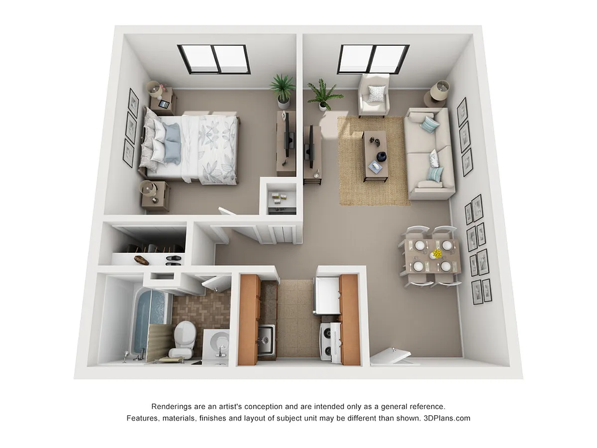 Floor plan 1 Bedroom