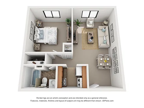 Floor plan 1 Bedroom
