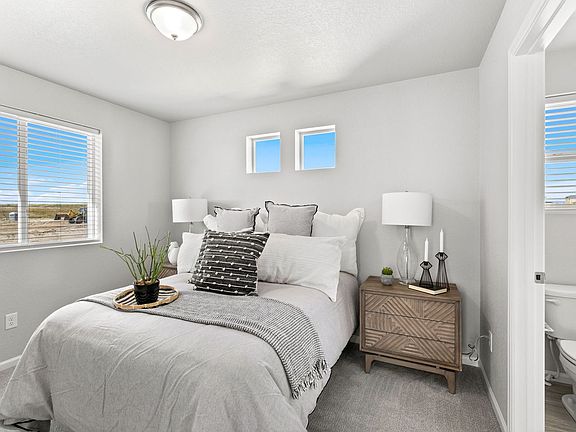 A view of the Third bedroom and windows