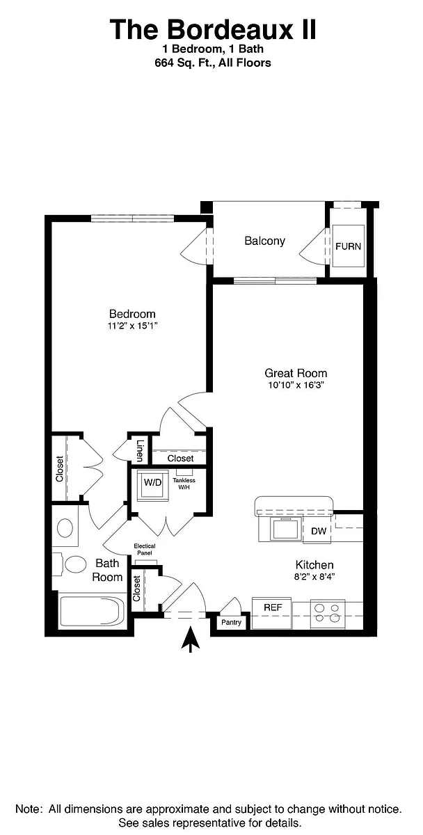 Floor plan Bordeaux II