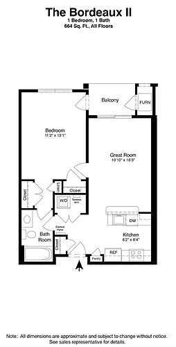 Floor plan Bordeaux II