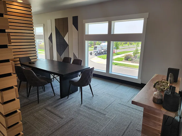 There is a community work/office area which is a great way to work away from your residence.