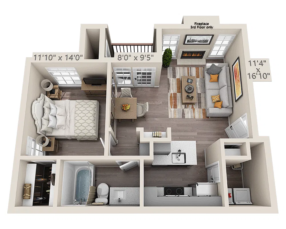 Floor plan Plan A1B