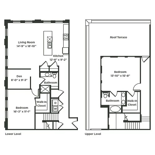 Floor plan 2 Bed Plus Den