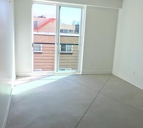 Living room with sliding glass doors