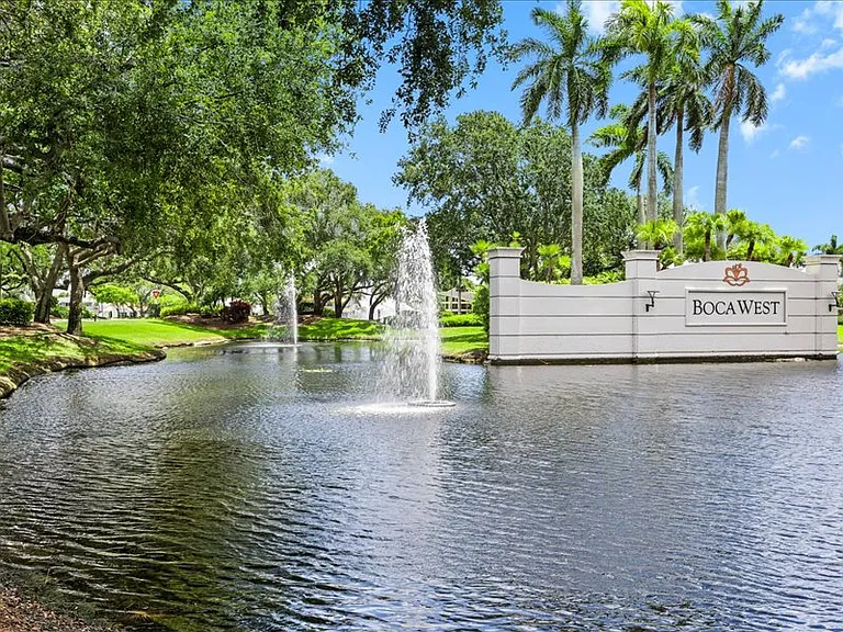 Boca West main entrance, one of three.