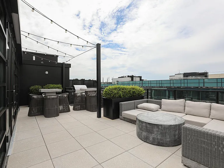 Building's rooftop deck