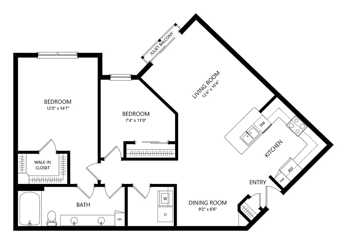 Floor plan A-B2S