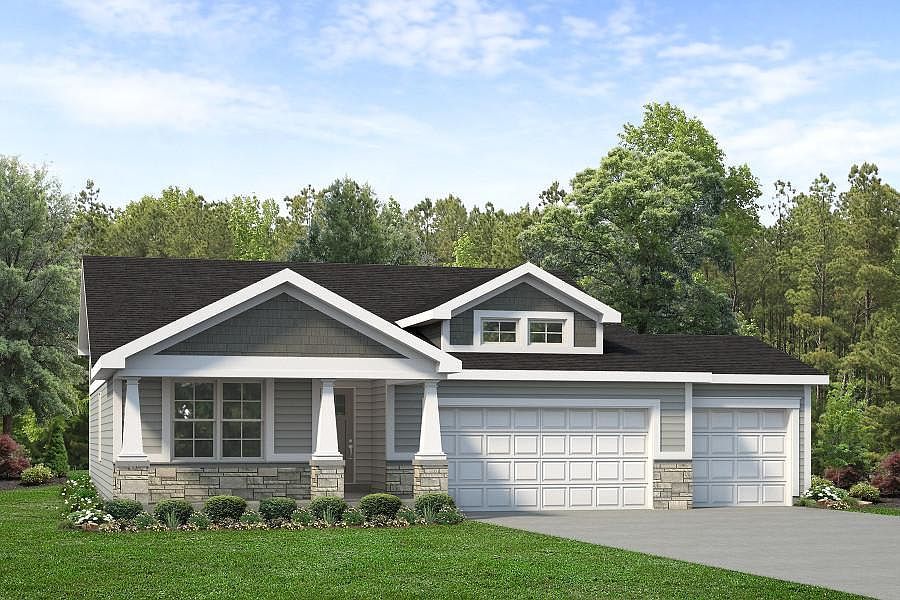 Franklin 3 Car Garage Plan, Cottleville Trails, Saint Charles, MO 63304