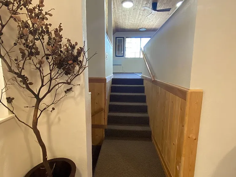 Stairs to loft space.