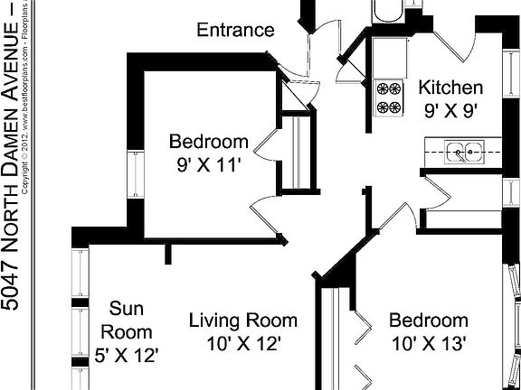 2nd image of 5047 N Damen Ave #3B
