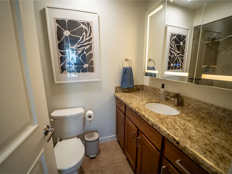 master bathroom with shower