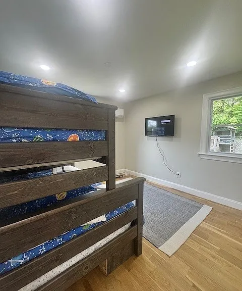 Bedroom 2 (1st floor)- full size bunk on bottom with single on top.
