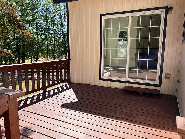 Patio doors from back parlor leading to back deck