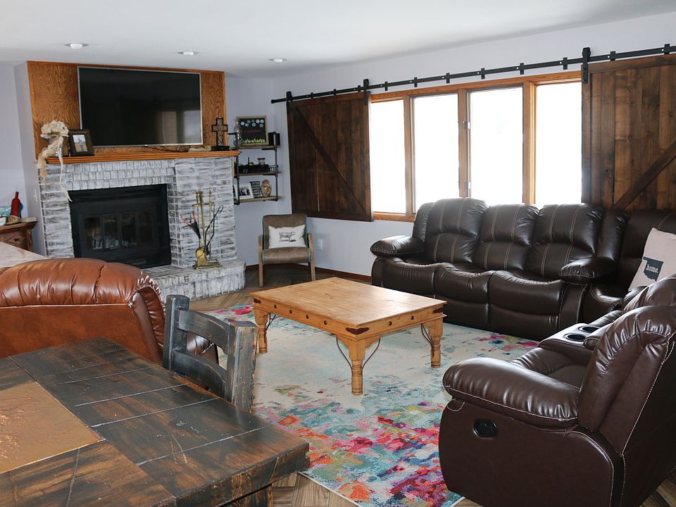 Living Room with Fireplace 