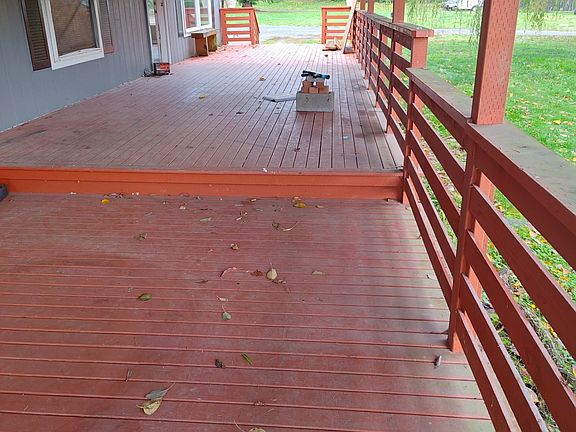 Covered deck offering year around enjoyment